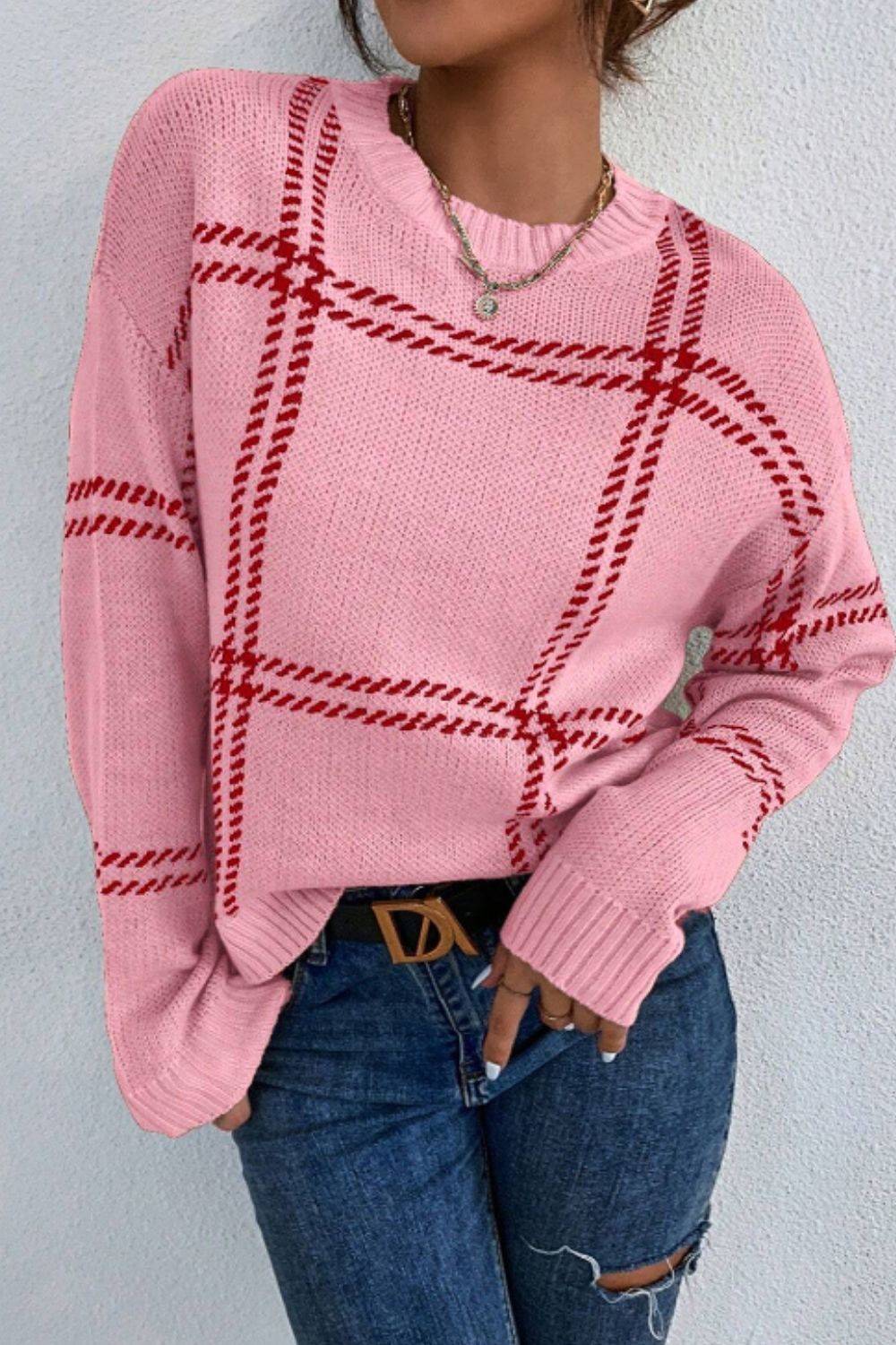 Neck Long Sleeve Sweater - Purcell's Clothing Company - 