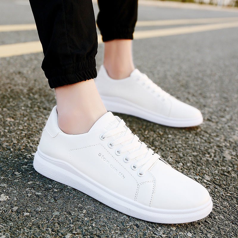 new boutique Mens Casual Shoes shoes lace shoes Korean white shoes wholesale fashion - Purcell's Clothing Company - 0