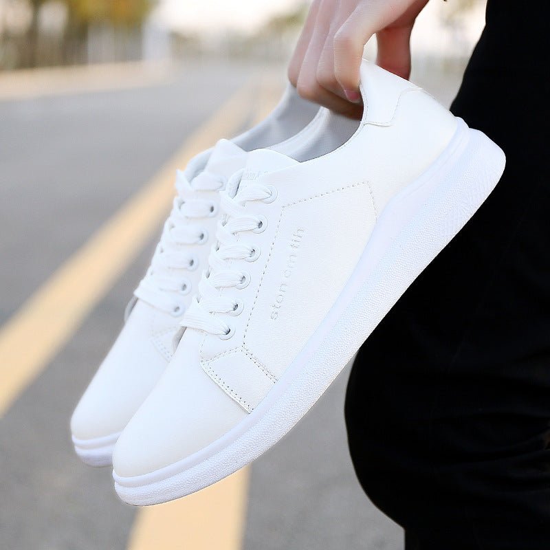 new boutique Mens Casual Shoes shoes lace shoes Korean white shoes wholesale fashion - Purcell's Clothing Company - 0