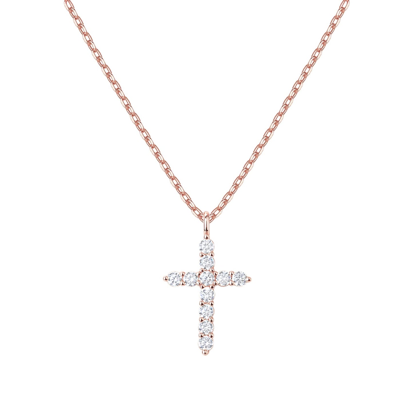 PAVOI 14K Gold - Plated Zirconia Cross Necklace - Purcell's Clothing Company - 