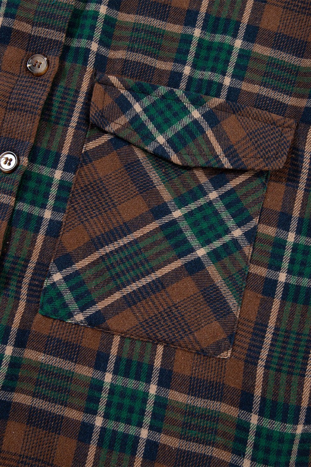 Plaid Button Up Long Sleeve Jacket - Purcell's Clothing Company - 