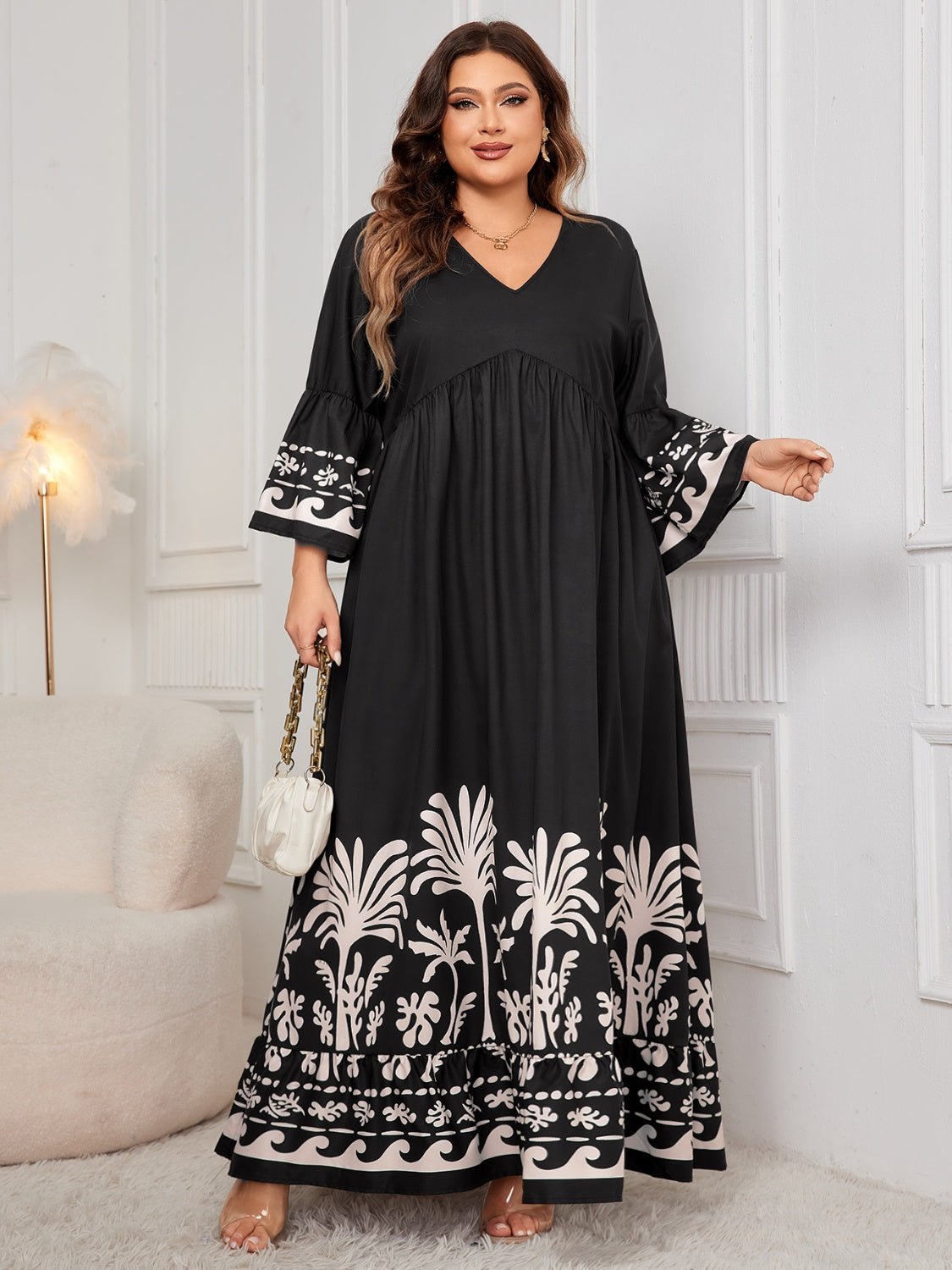 Plus Size Maxi Dress - Purcell's Clothing Company - 