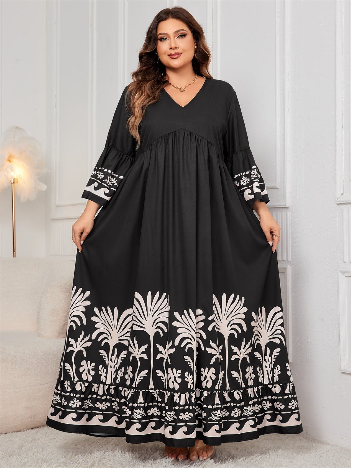 Plus Size Maxi Dress - Purcell's Clothing Company - 