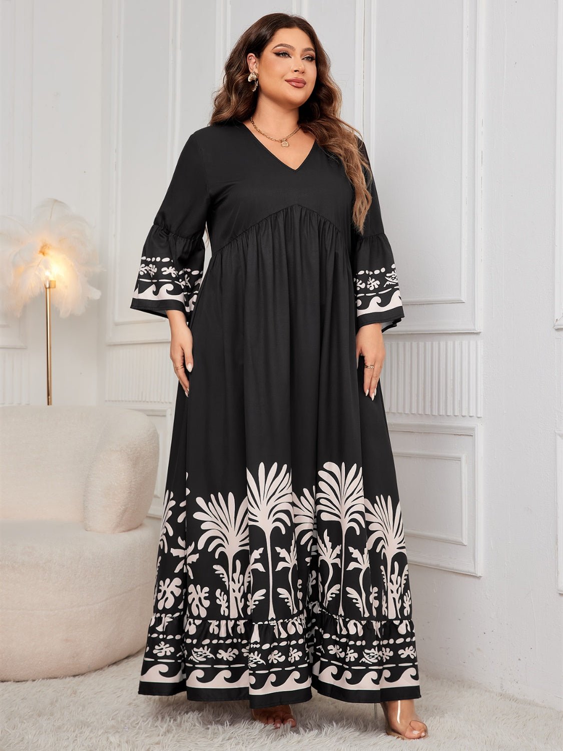 Plus Size Maxi Dress - Purcell's Clothing Company - 