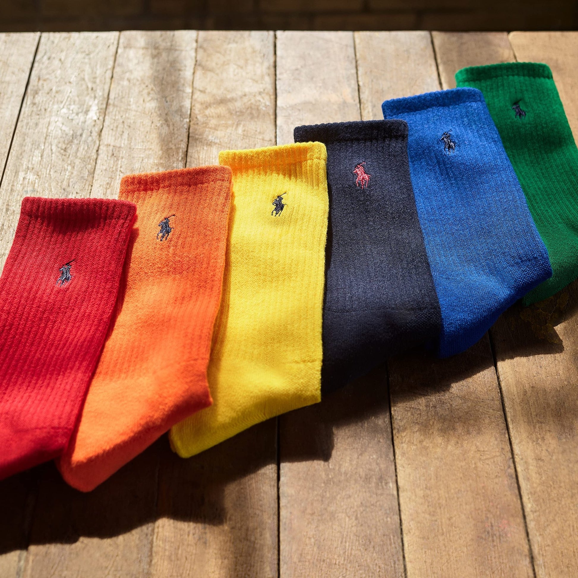 Polo Ralph Lauren Performance Cotton Crew Socks (6 - Pack) - Purcell's Clothing Company - 