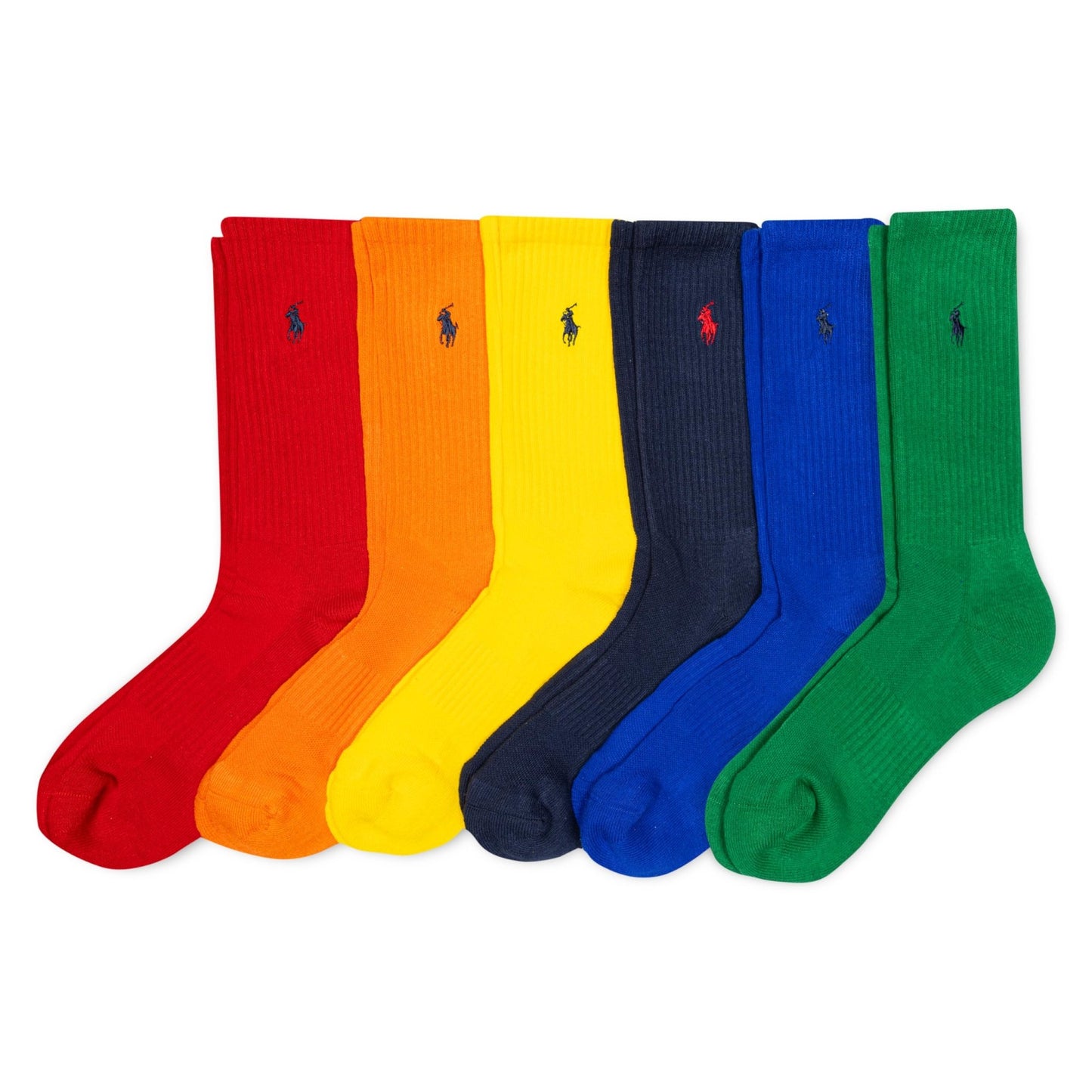 Polo Ralph Lauren Performance Cotton Crew Socks (6 - Pack) - Purcell's Clothing Company - 