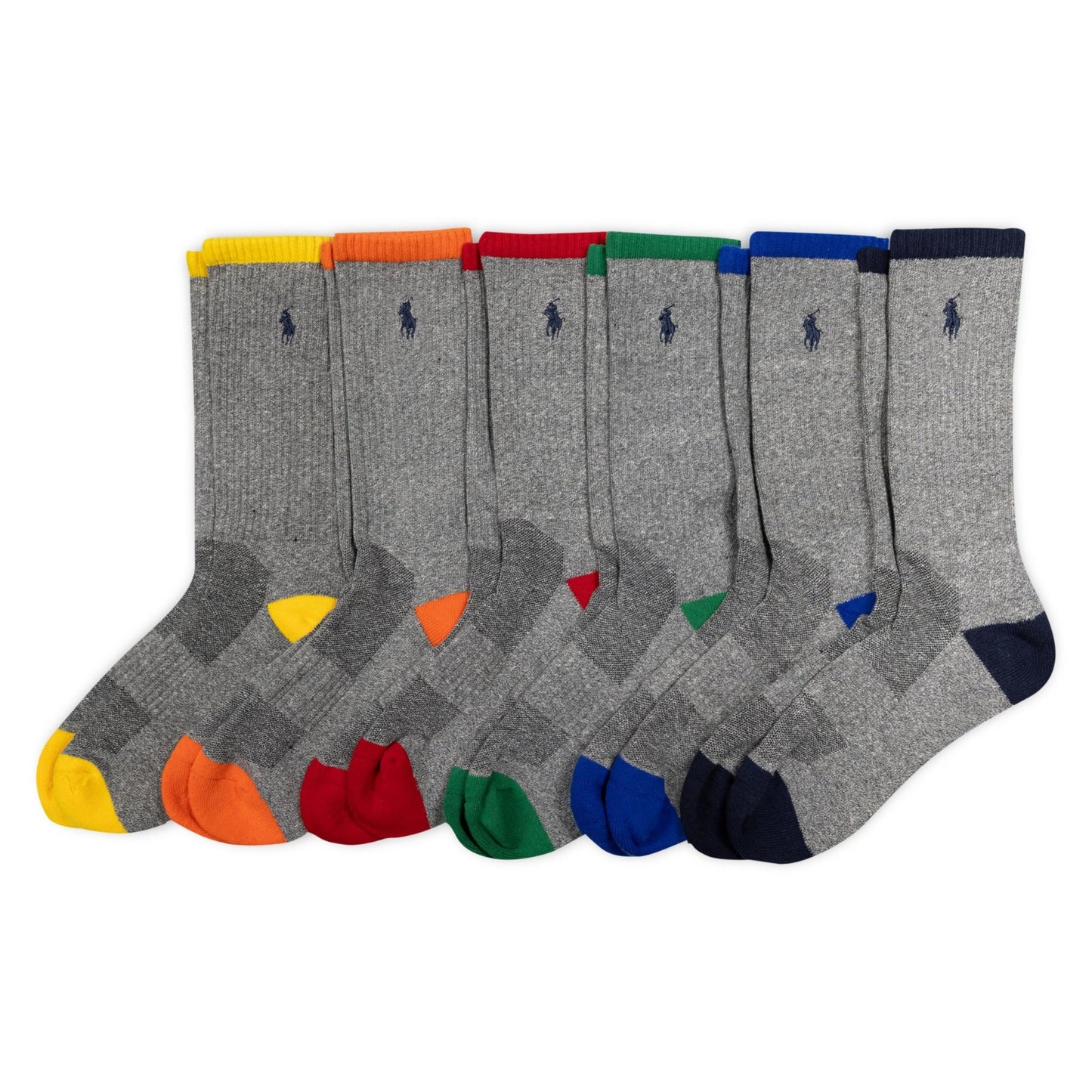 Polo Ralph Lauren Performance Cotton Crew Socks (6 - Pack) - Purcell's Clothing Company - 