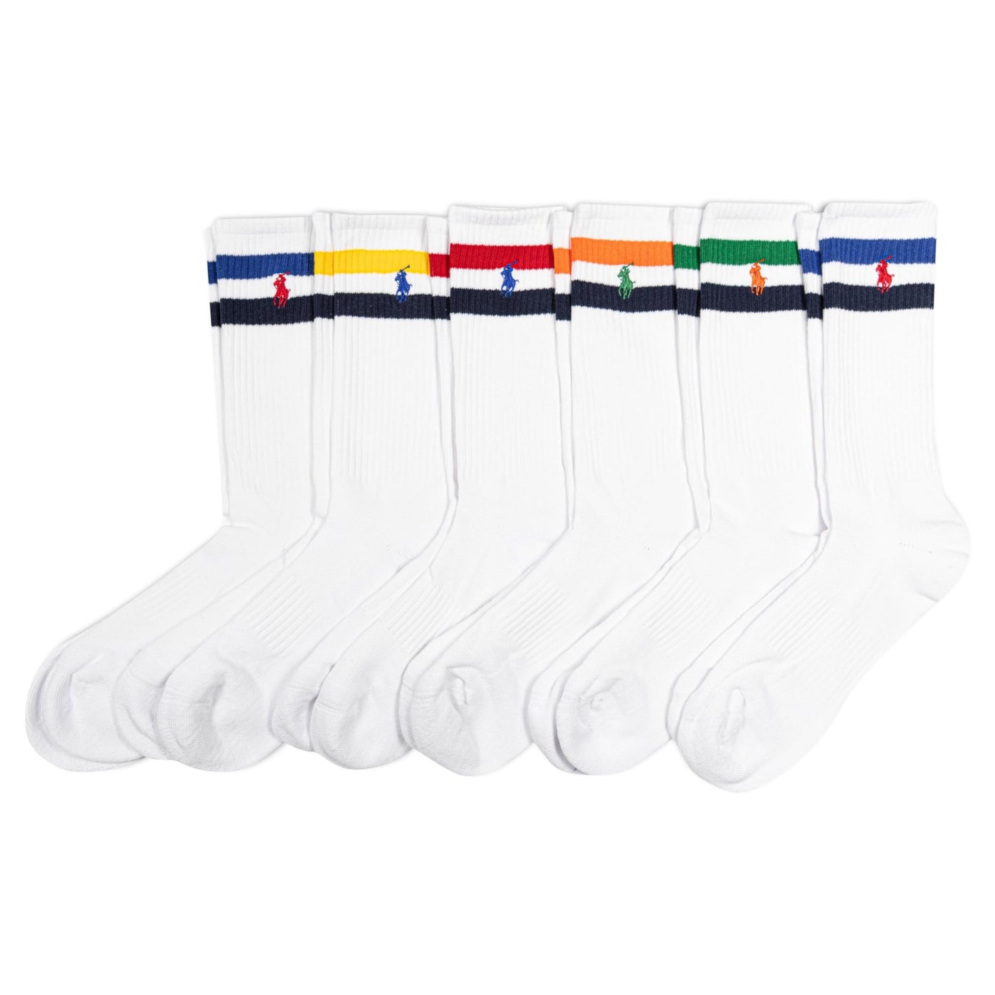 Polo Ralph Lauren Performance Cotton Crew Socks (6 - Pack) - Purcell's Clothing Company - 