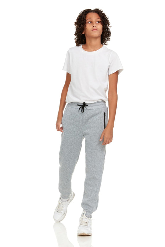 PURE CHAMP 3Pk Boys Sweatpants Fleece Athletic Workout Kids Clothes Boys Joggers with Zipper Pocket and Drawstring Size 4 - 20 - Purcell's Clothing Company - 