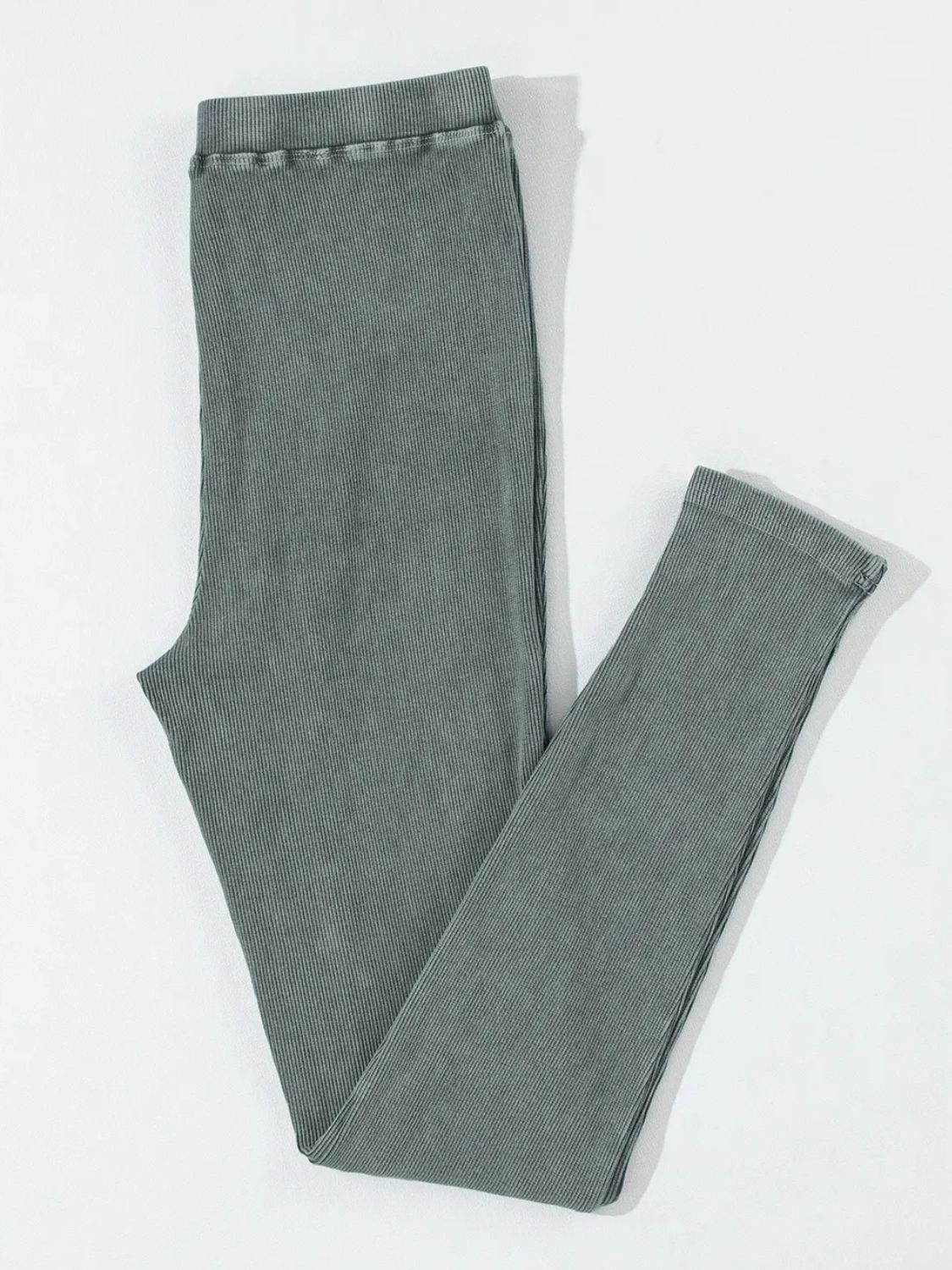 Ribbed Elastic Waist Leggings - Purcell's Clothing Company - 