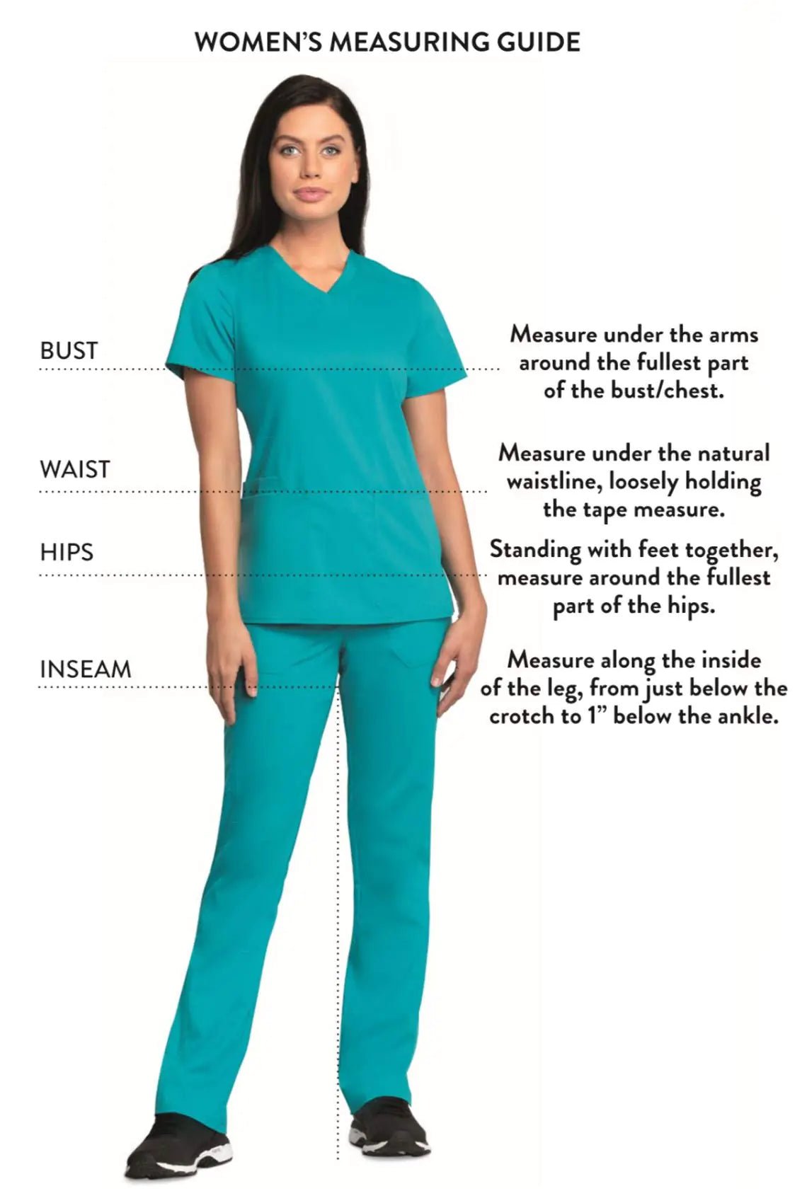 Scrubs for Women Workwear Revolution, Drawstring Scrub Pants, Soft Stretch WW120 Large Tall Caribbean Blue - Purcell's Clothing Company - 