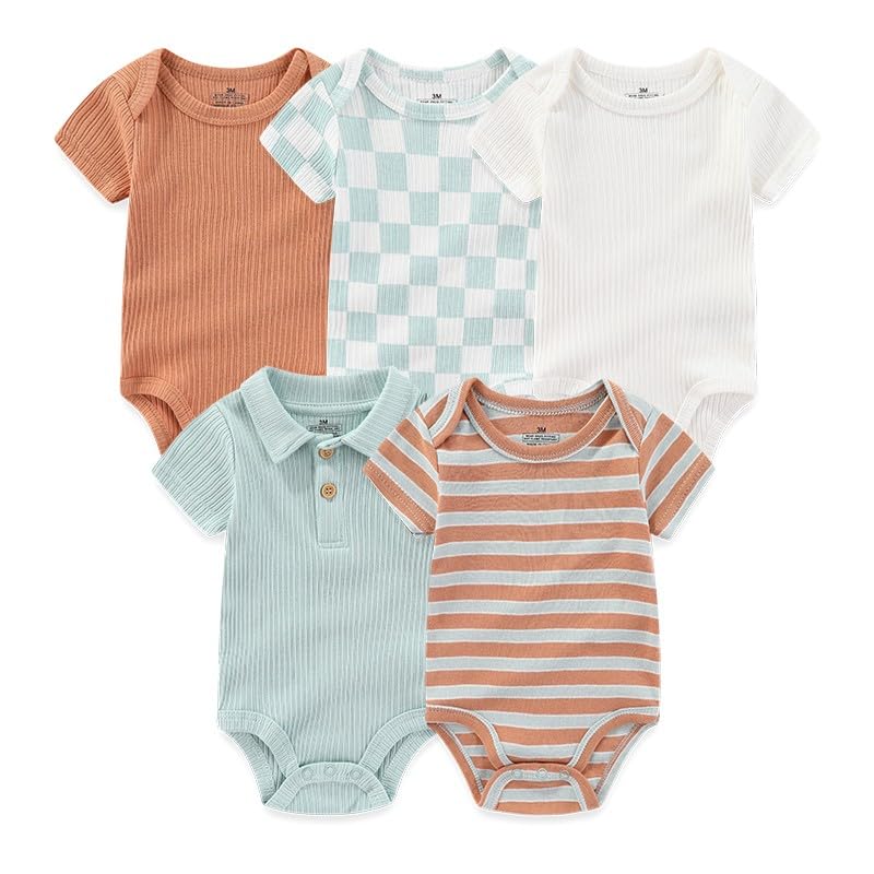 Short Sleeve Romper Unisex (5 - Pack) - Purcell's Clothing Company - 