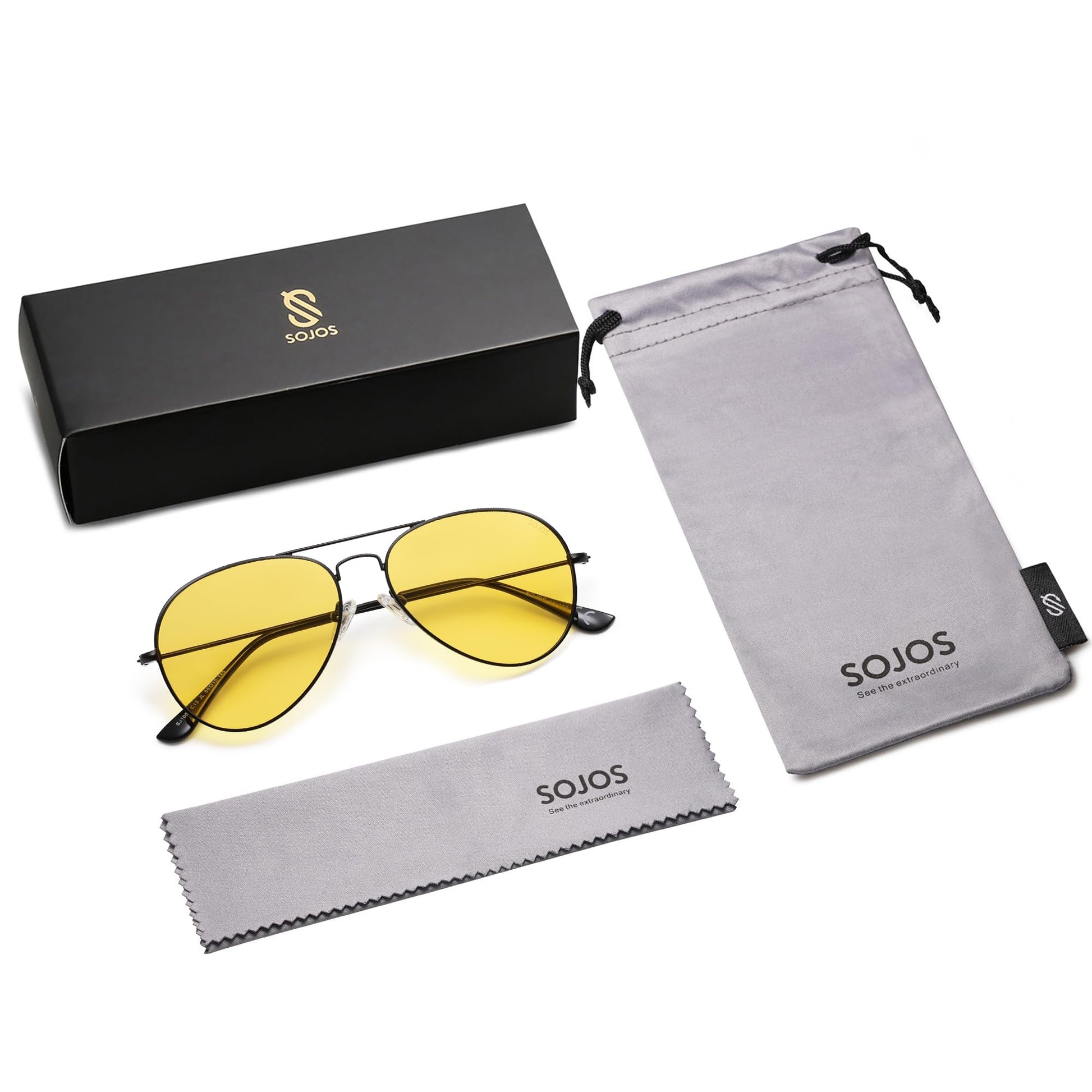 SOJOS Aviator Polarized Sunglasses - Purcell's Clothing Company - 