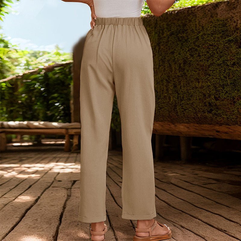 Solid Color Simple Basic Trousers - Purcell's Clothing Company - 0