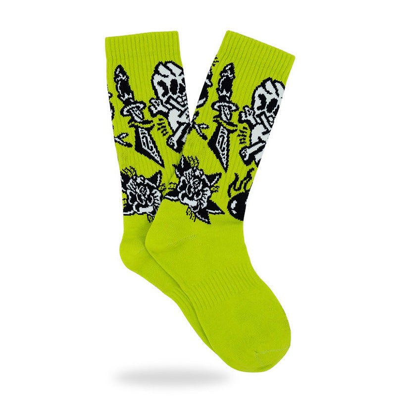 Street Sport Letters Japanese Trendy Socks Creative Tube Socks - Purcell's Clothing Company - 0