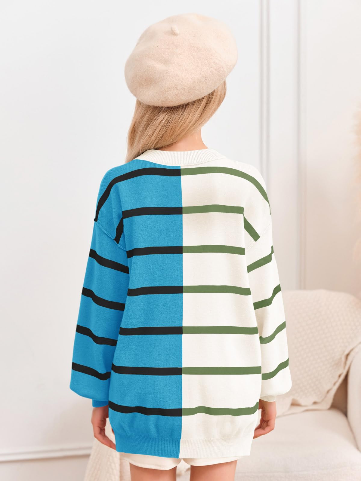 Striped Color Block Pullover - Purcell's Clothing Company - 