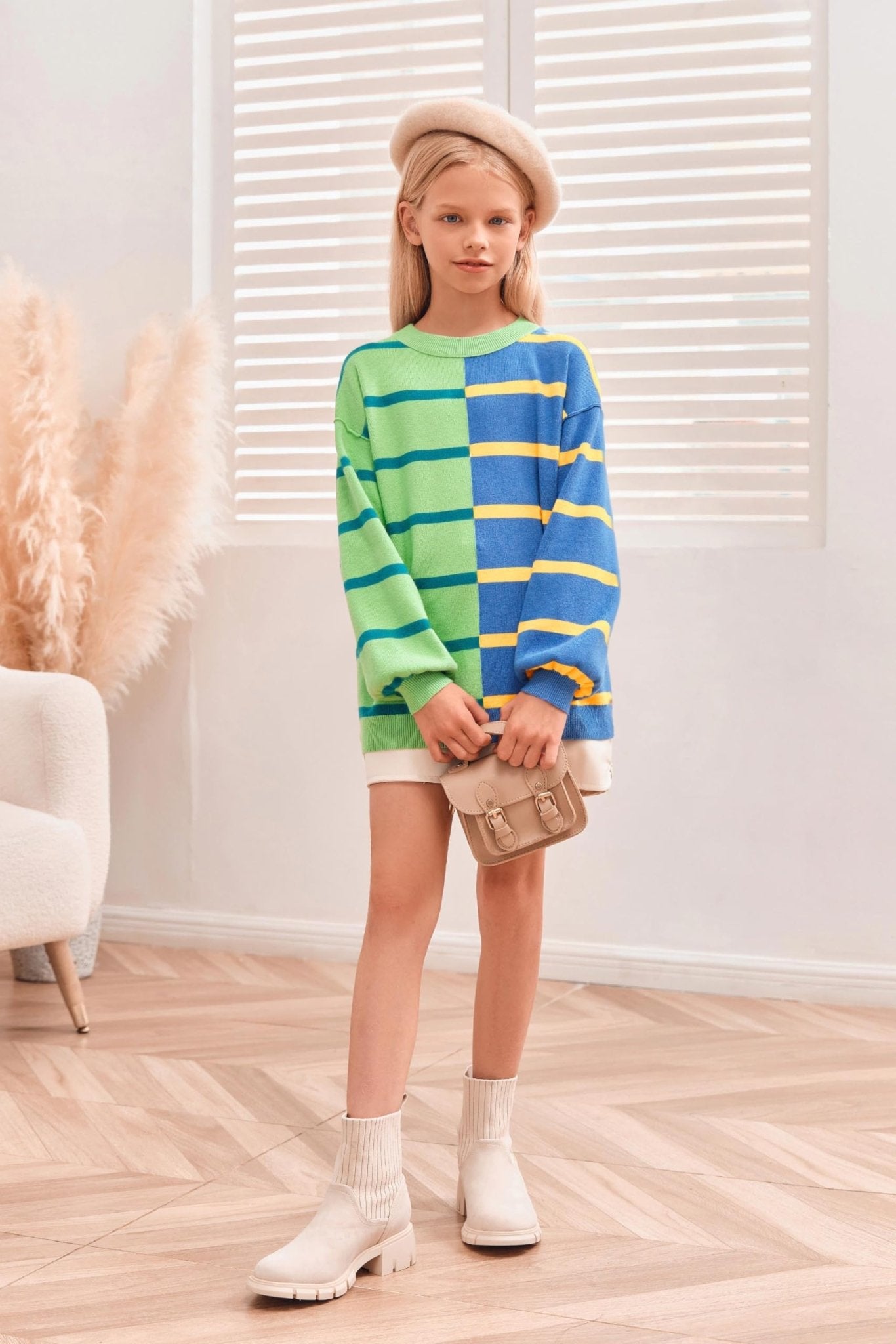 Striped Color Block Pullover - Purcell's Clothing Company - 