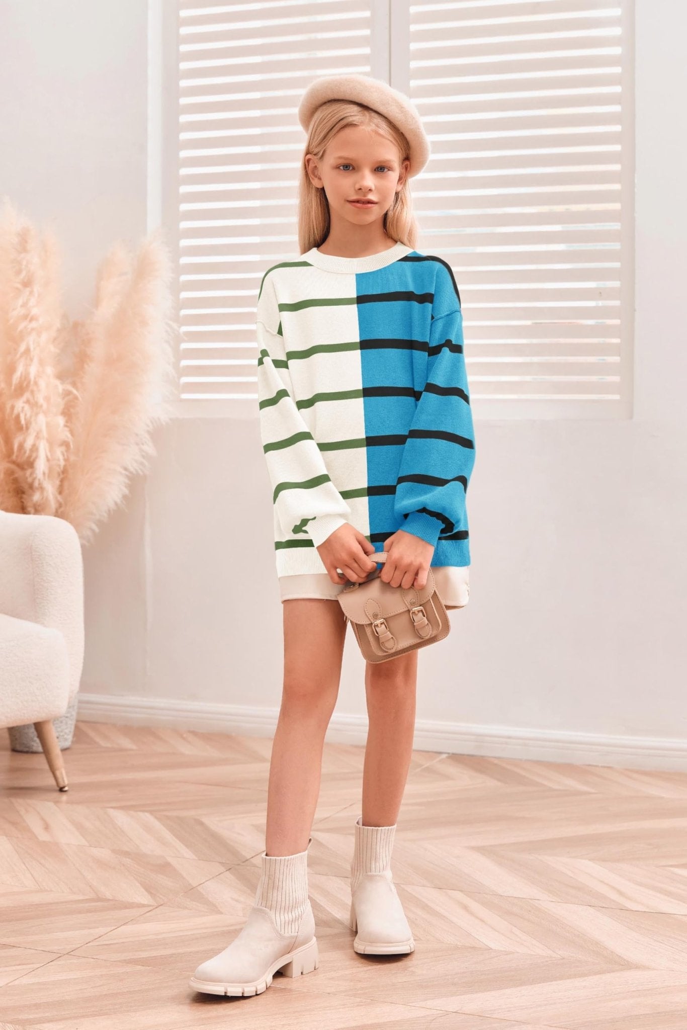 Striped Color Block Pullover - Purcell's Clothing Company - 