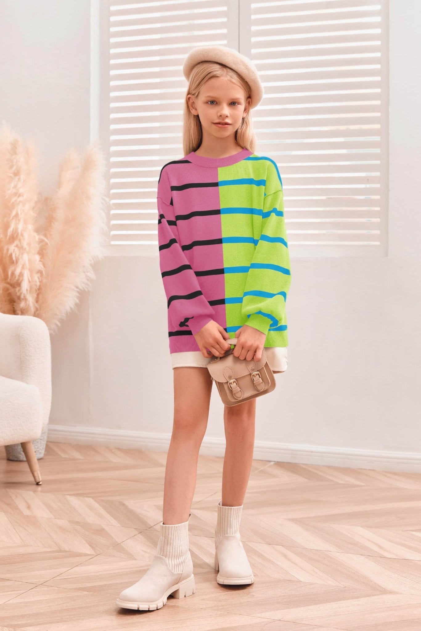 Striped Color Block Pullover - Purcell's Clothing Company - 