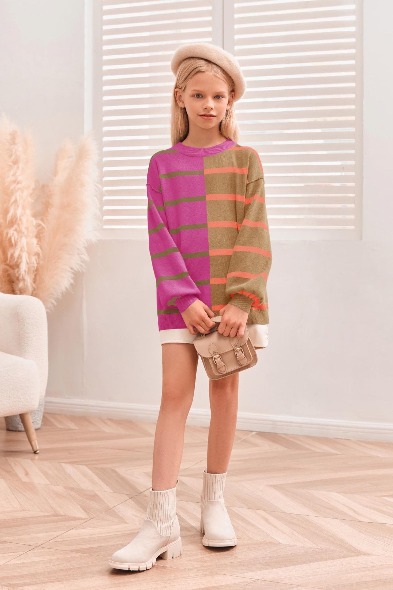 Striped Color Block Pullover - Purcell's Clothing Company - 