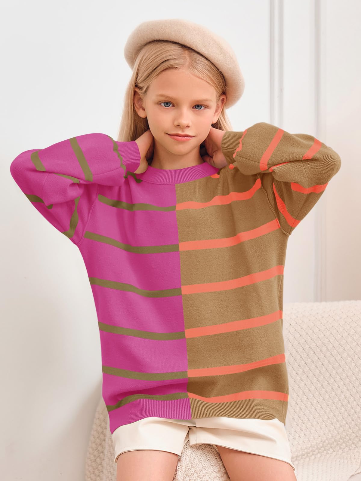 Striped Color Block Pullover - Purcell's Clothing Company - 