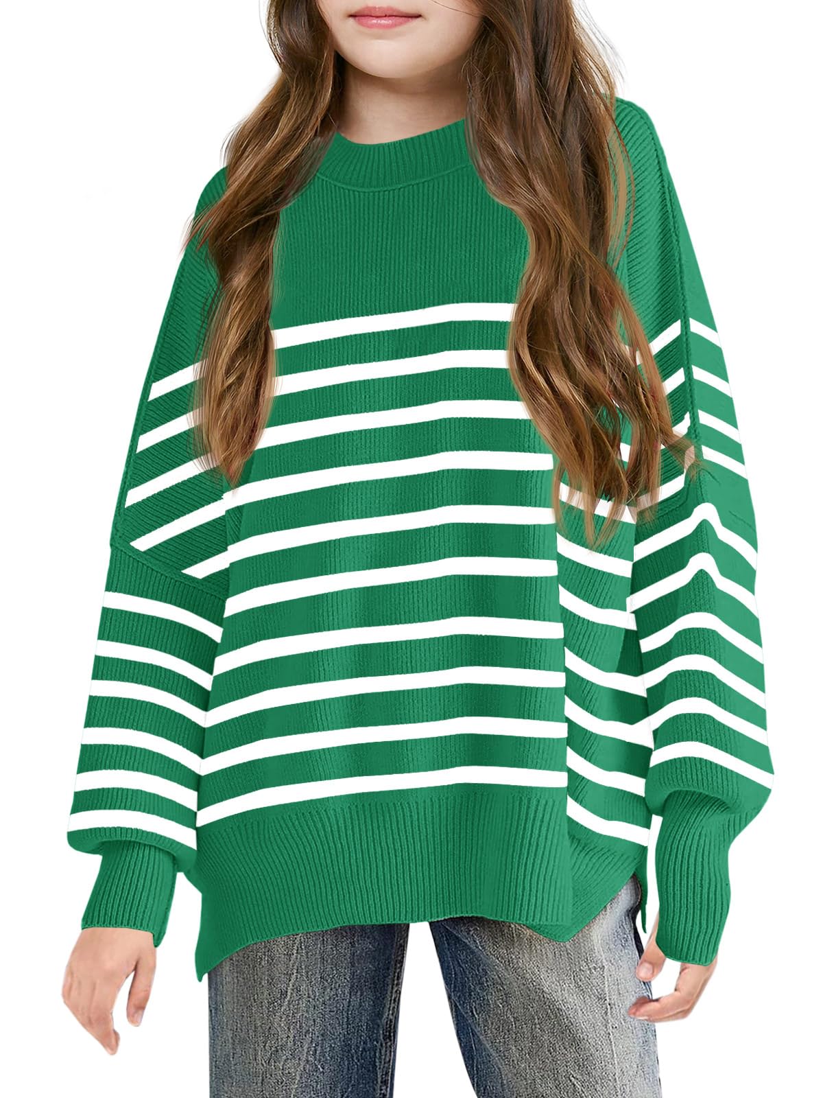 Striped Oversized Fashion Sweater - Purcell's Clothing Company - 