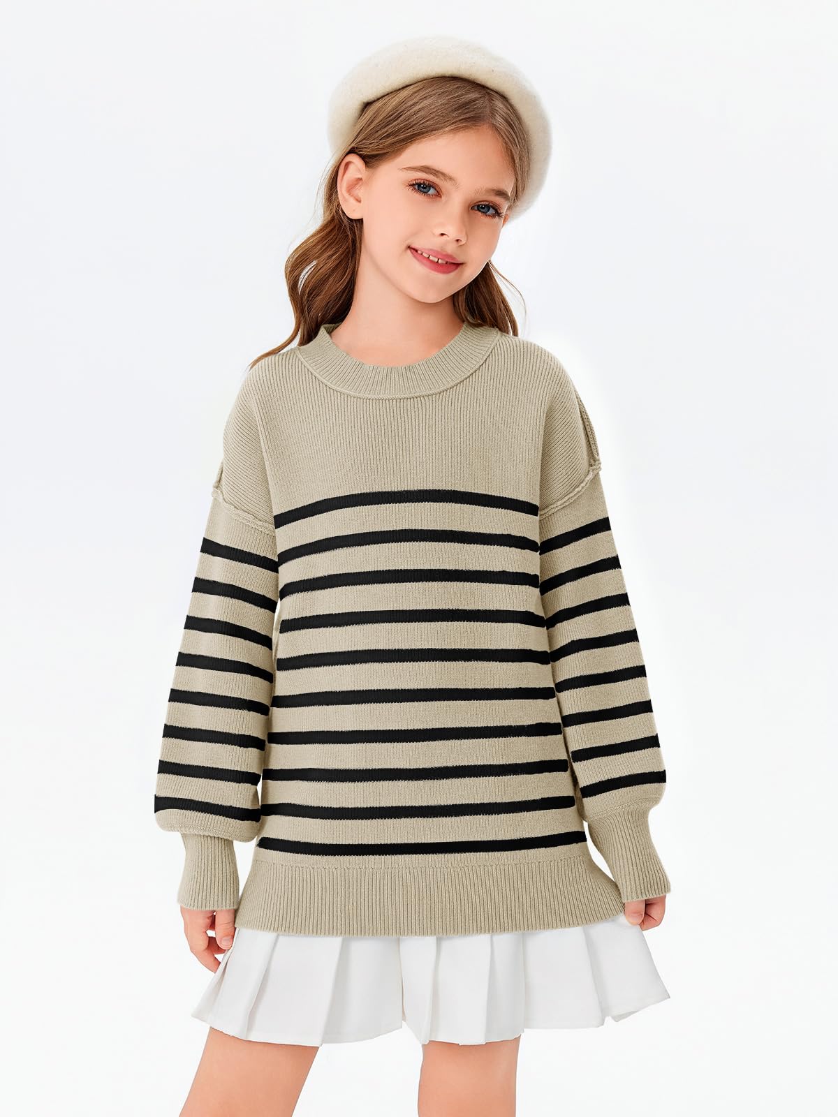 Striped Oversized Fashion Sweater - Purcell's Clothing Company - 