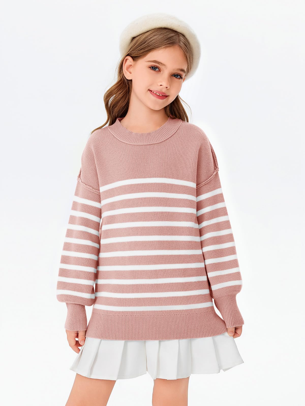 Striped Oversized Fashion Sweater - Purcell's Clothing Company - 