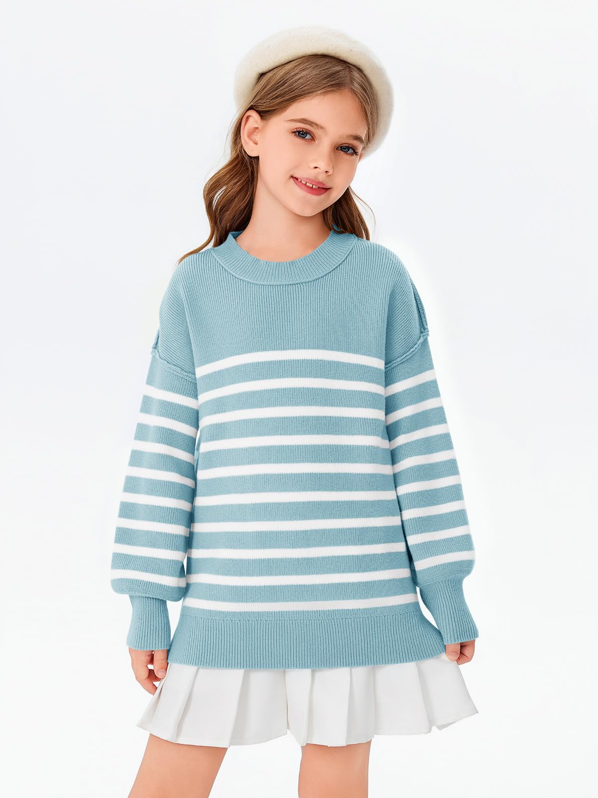 Striped Oversized Fashion Sweater - Purcell's Clothing Company - 