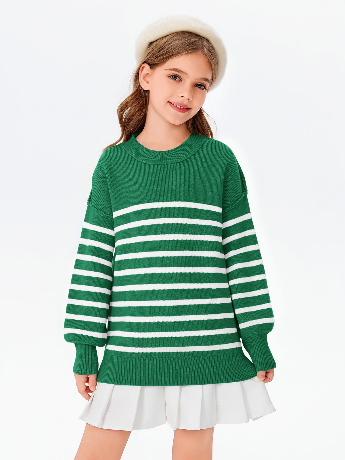 Striped Oversized Fashion Sweater - Purcell's Clothing Company - 