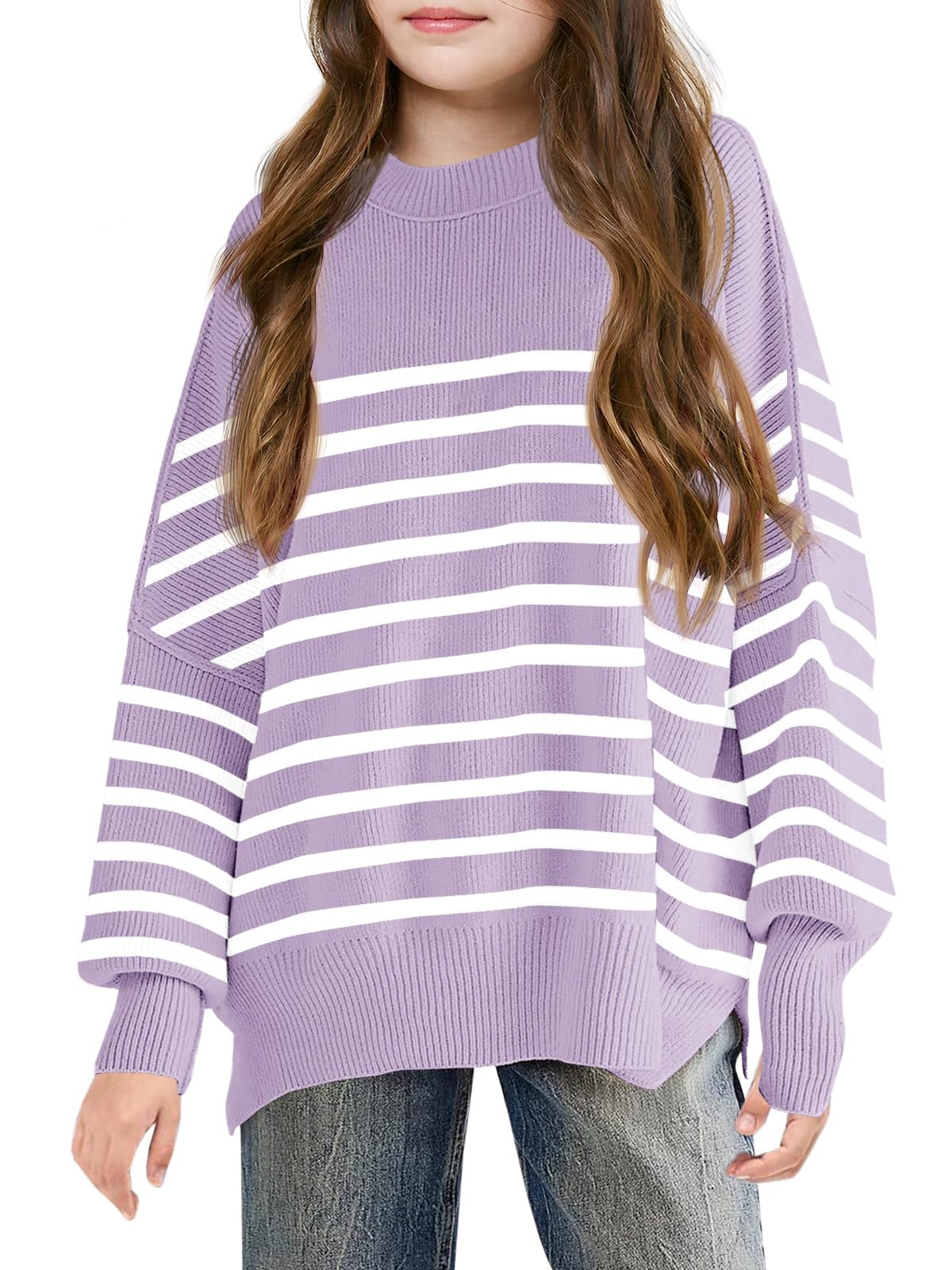 Striped Oversized Fashion Sweater - Purcell's Clothing Company - 