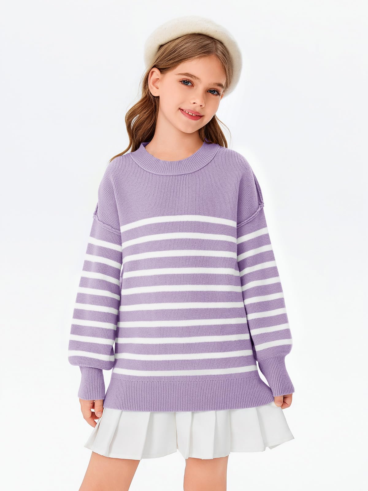 Striped Oversized Fashion Sweater - Purcell's Clothing Company - 