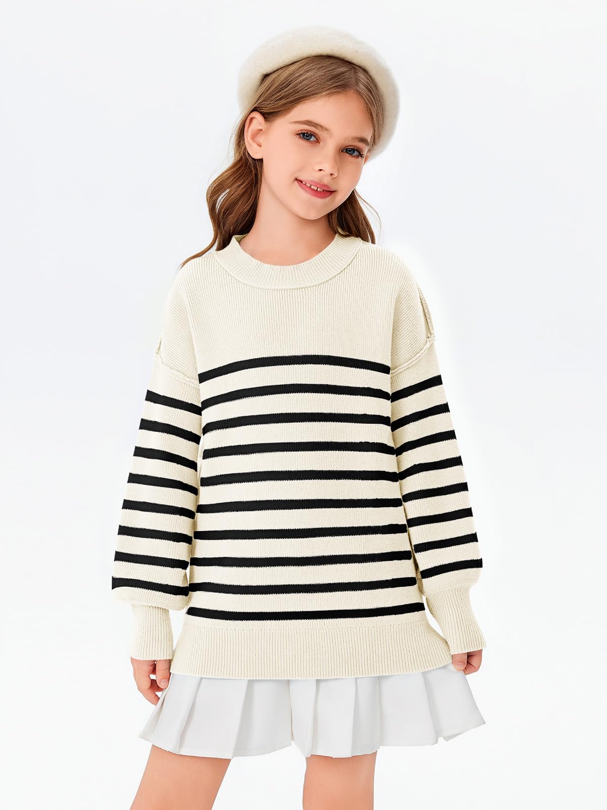 Striped Oversized Fashion Sweater - Purcell's Clothing Company - 