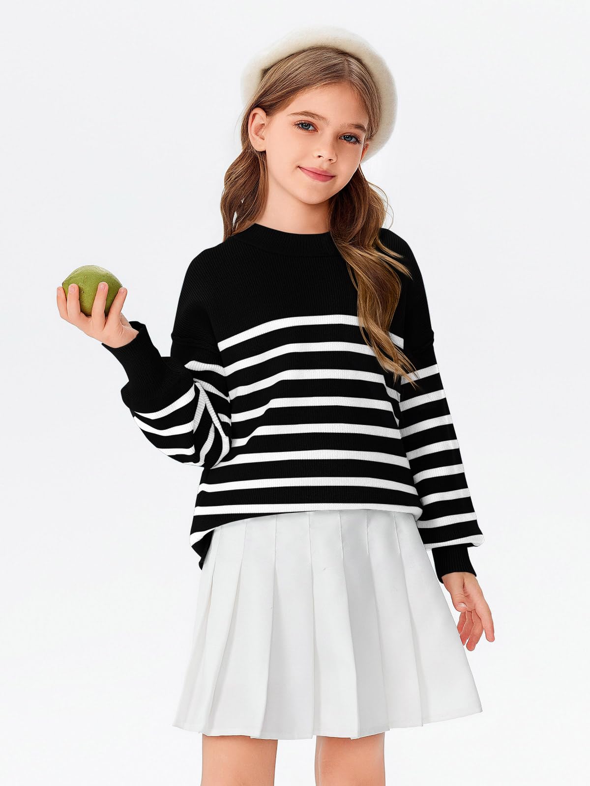 Striped Oversized Fashion Sweater - Purcell's Clothing Company - 