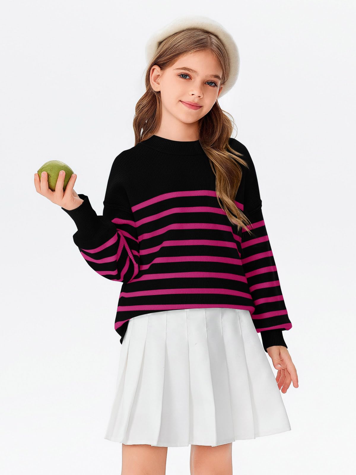 Striped Oversized Fashion Sweater - Purcell's Clothing Company - 