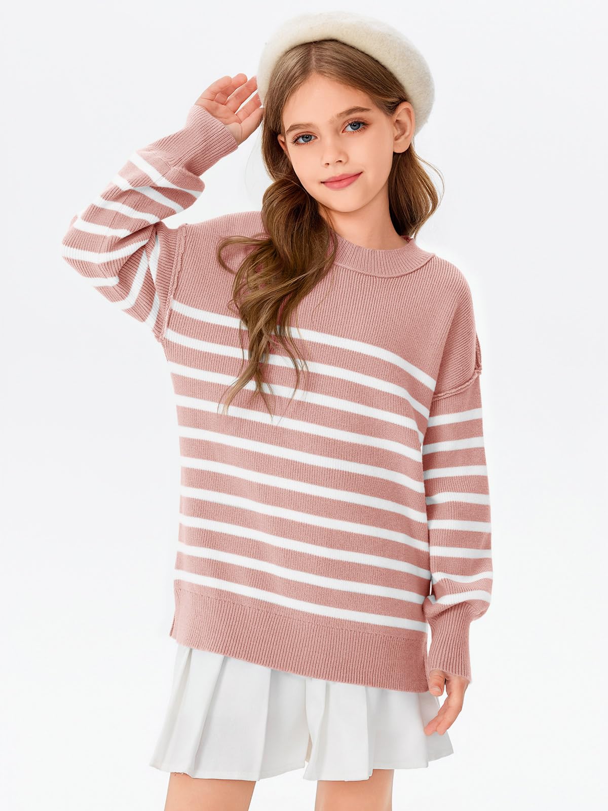 Striped Oversized Fashion Sweater - Purcell's Clothing Company - 