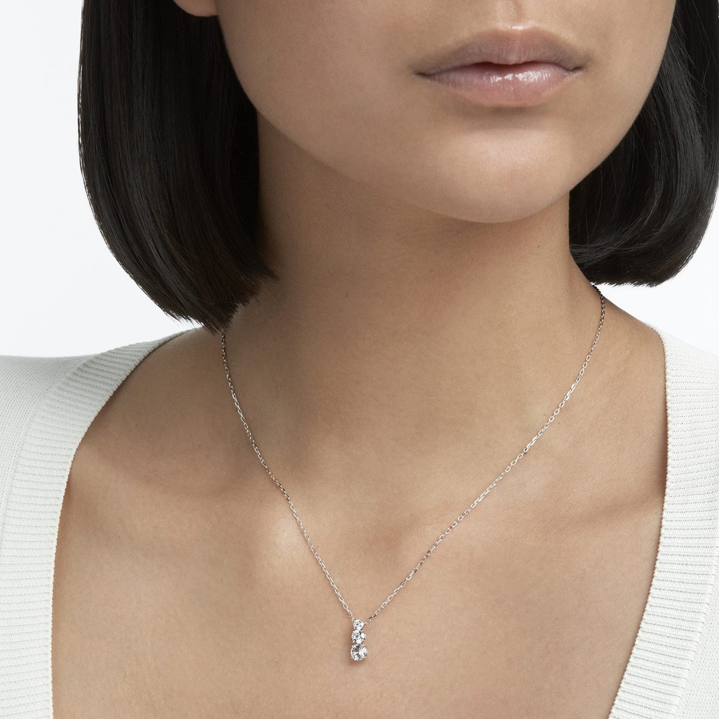 SWAROVSKI Trilogy Crystal Necklace and Earrings - Purcell's Clothing Company - 