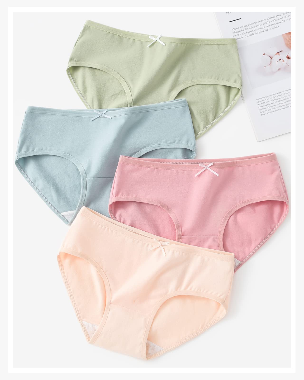 Teen Cotton Underwear Panties (8 - Pack) - Purcell's Clothing Company - 