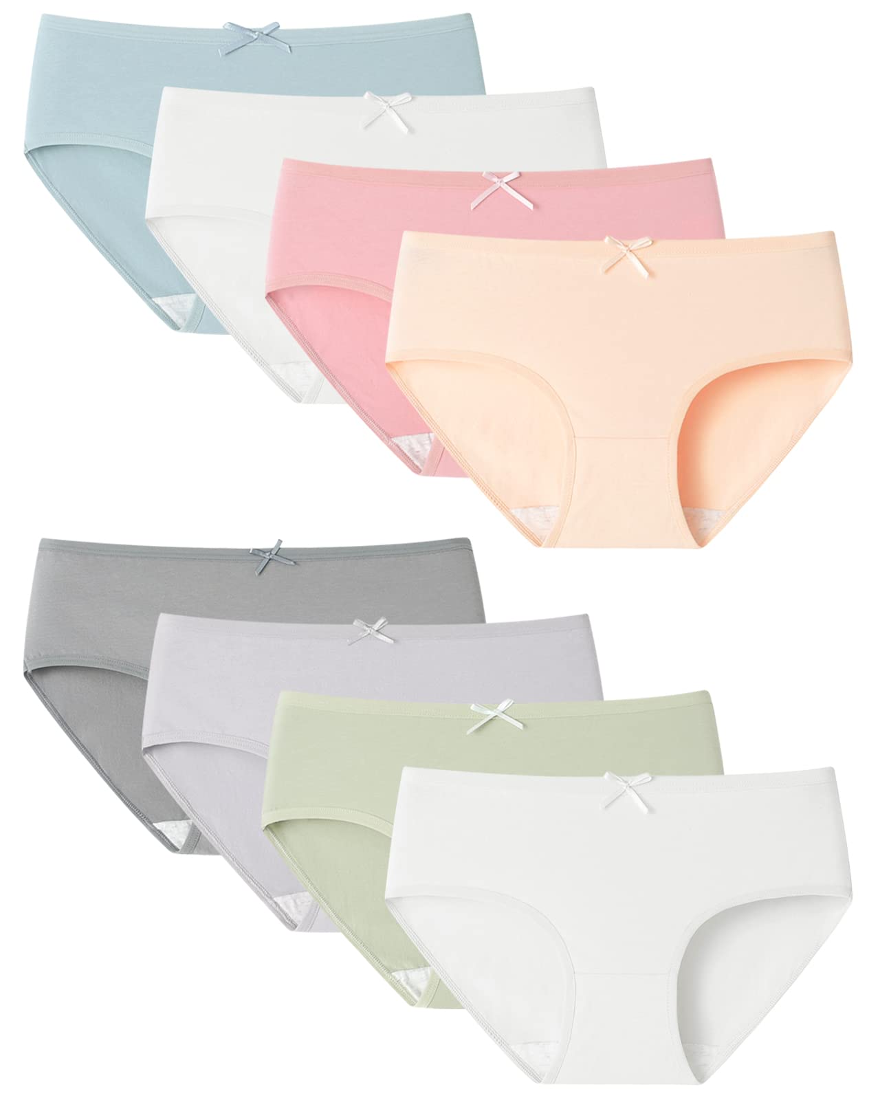 Teen Cotton Underwear Panties (8 - Pack) - Purcell's Clothing Company - 