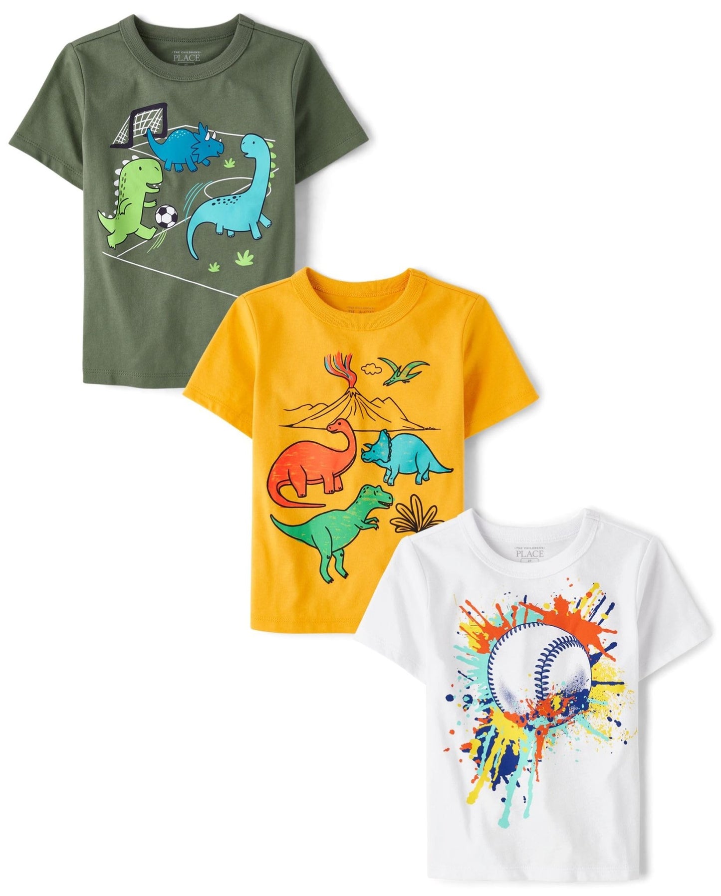 The Children's Place Baby Boys Dinos Short Sleeve Graphic T Shirt - Purcell's Clothing Company - 