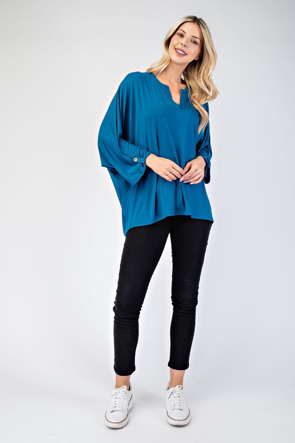 Three - Quarter Sleeve Blouse - Purcell's Clothing Company - 