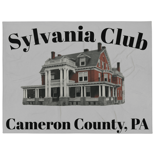 Throw Blanket With Print of Sylvania Club - Purcell's Clothing Company