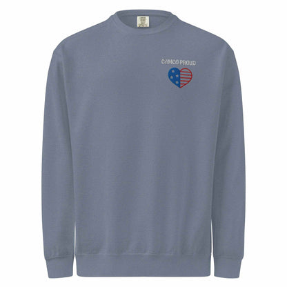 Camco Proud Unisex Garment-Dyed Sweatshirt - Purcell's Clothing Company