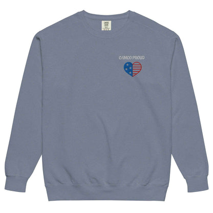 Camco Proud Unisex Garment-Dyed Sweatshirt - Purcell's Clothing Company