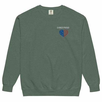 Camco Proud Unisex Garment-Dyed Sweatshirt - Purcell's Clothing Company