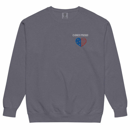 Camco Proud Unisex Garment-Dyed Sweatshirt - Purcell's Clothing Company