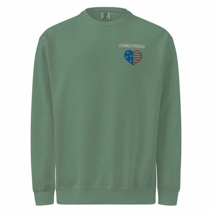 Camco Proud Unisex Garment-Dyed Sweatshirt - Purcell's Clothing Company