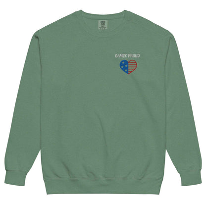 Camco Proud Unisex Garment-Dyed Sweatshirt - Purcell's Clothing Company