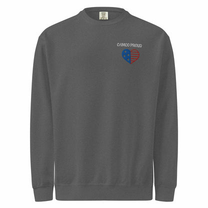 Camco Proud Unisex Garment-Dyed Sweatshirt - Purcell's Clothing Company