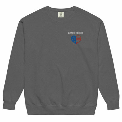 Camco Proud Unisex Garment-Dyed Sweatshirt - Purcell's Clothing Company